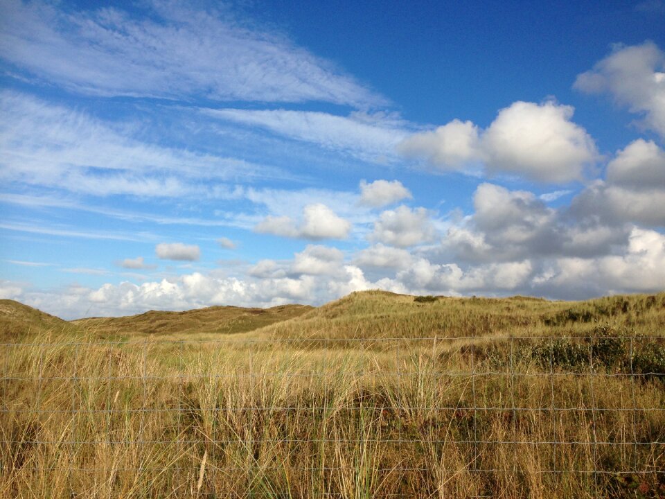 Clouds nature blue skies photo