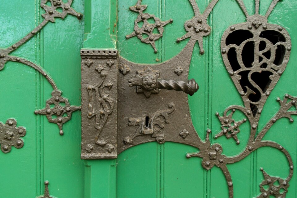 Old door wood goal