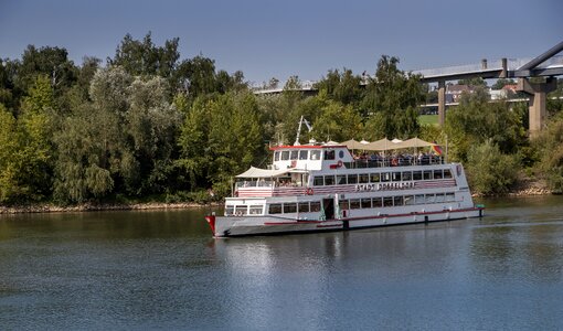 Rhine media harbour water photo