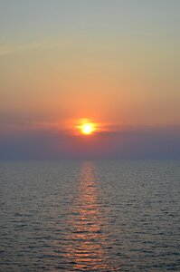 Sunset adriatic ferry