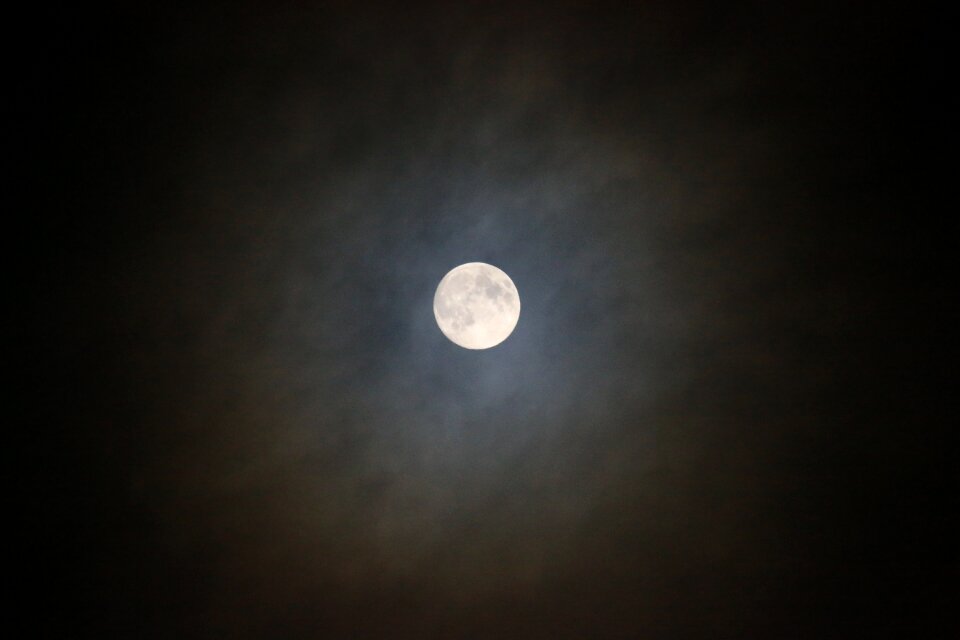 The dark night moon lonely