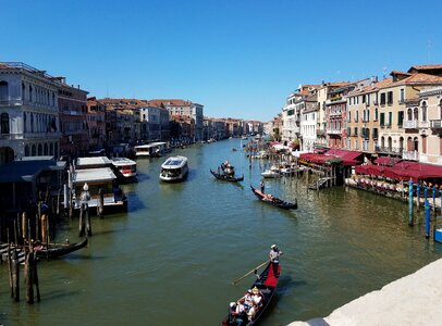 Boats gondola venetian photo