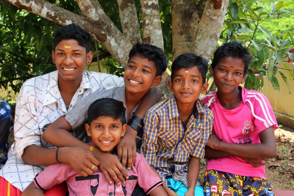 Friends guys laugh