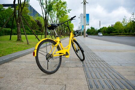Bicycle the sharing economy street photo