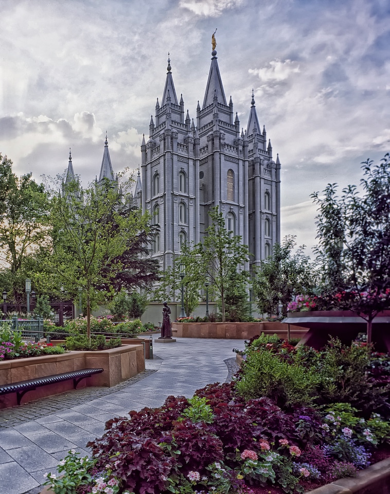 Church of latter day saints garden hdr