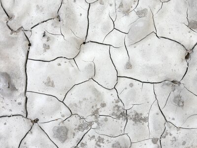 Drought clay soil