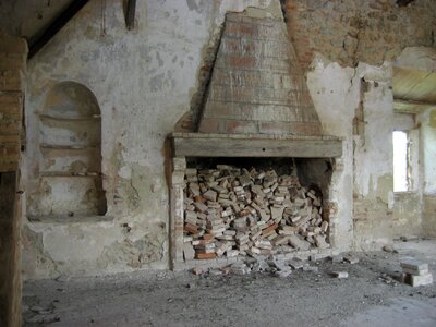 Debris old masonry