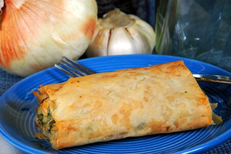 Golden baked filo