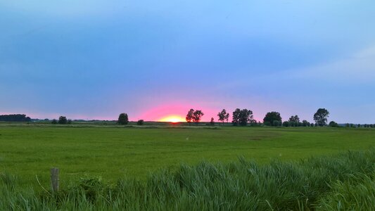 Afterglow nature sky