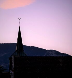 Church sunset twilight