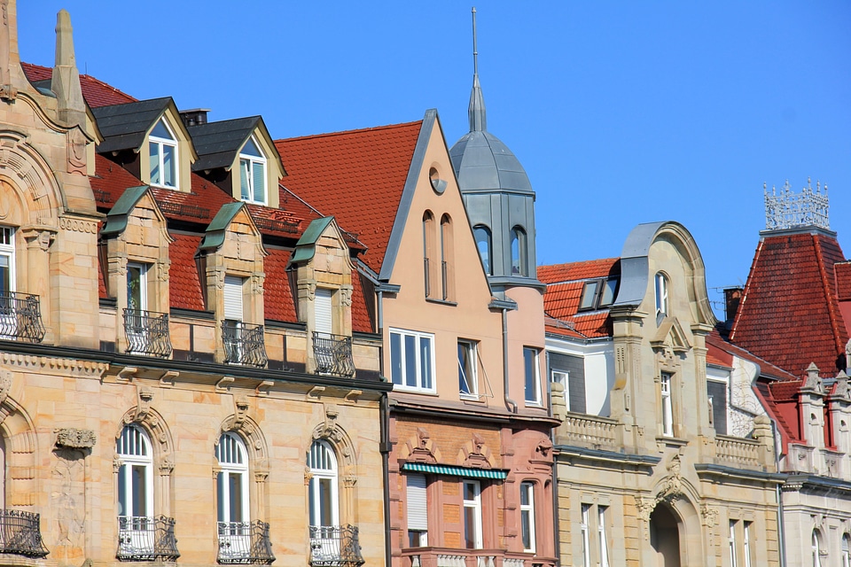 Cityscape facades urban