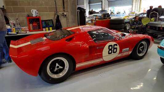 Ford gt 40 racing car red car photo