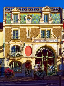 Old building historically facade