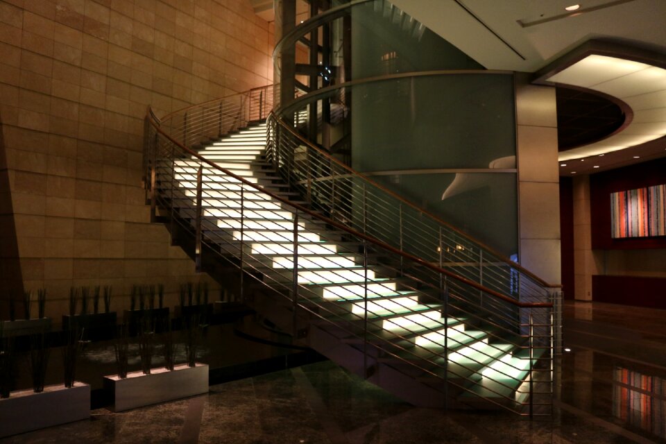 Stairs spiral hotel