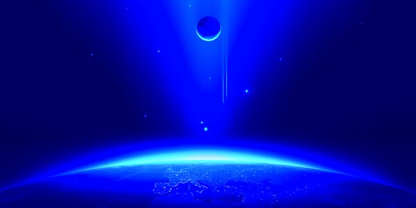Starry sky the universe the atmosphere