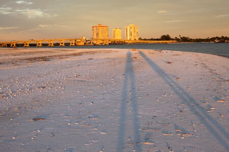 Beach shadows