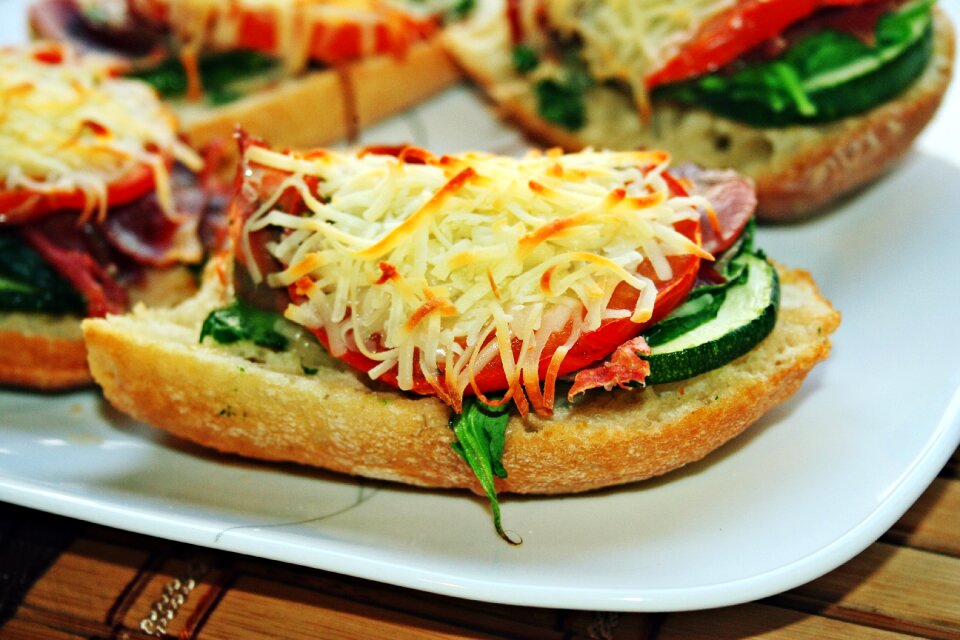 Ham food mediterranean bread