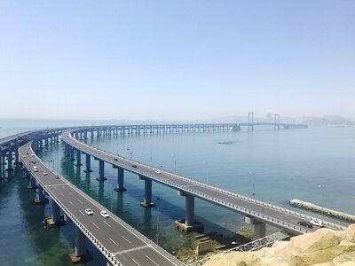 Star sea bridge dalian sea