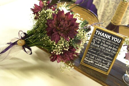 Flowers purple gold