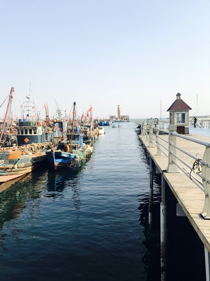Fishing boats pier berth