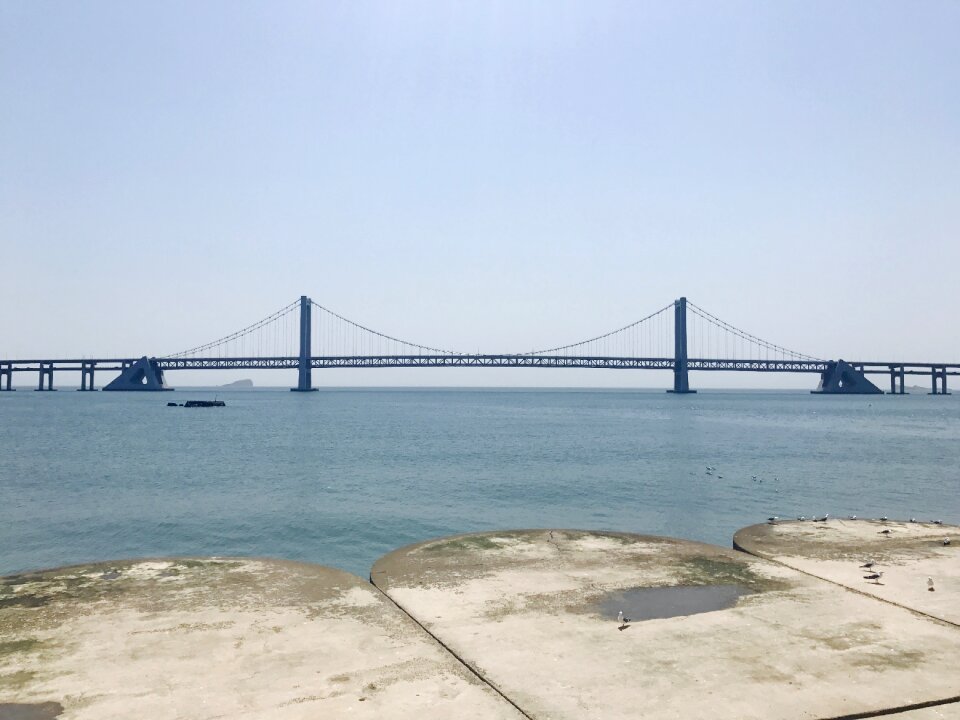 Dalian the sea bridge