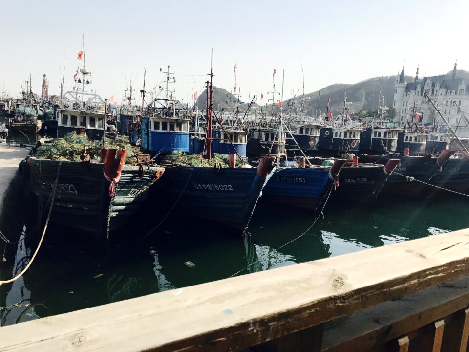 Dalian fishing boats pier