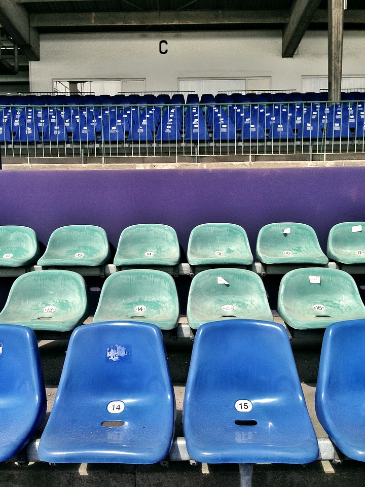 Football stadium audience viewers