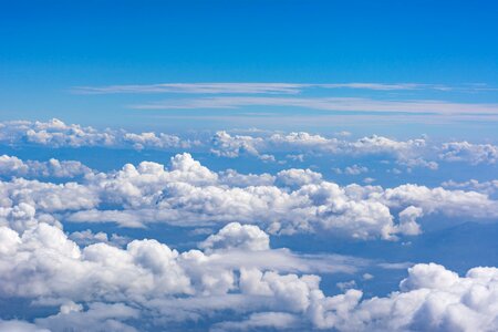 Air blue sky background photo