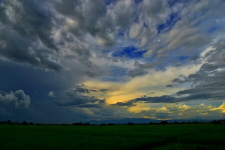 Cloud shower weather