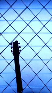 Instrument blue music blue guitar