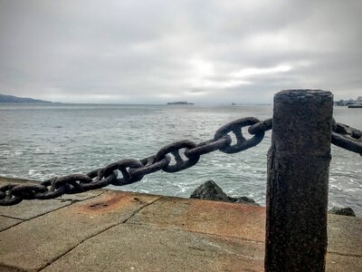 Chain rocks clouds