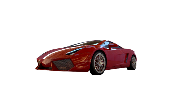 Isolated sports car automotive