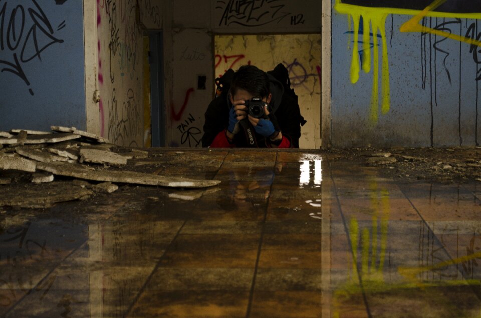 Abandonment rain photography