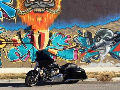 Motorcycle street harley-davidson photo