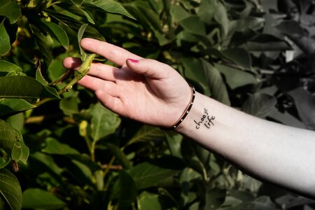 Hand tattoo mila photo