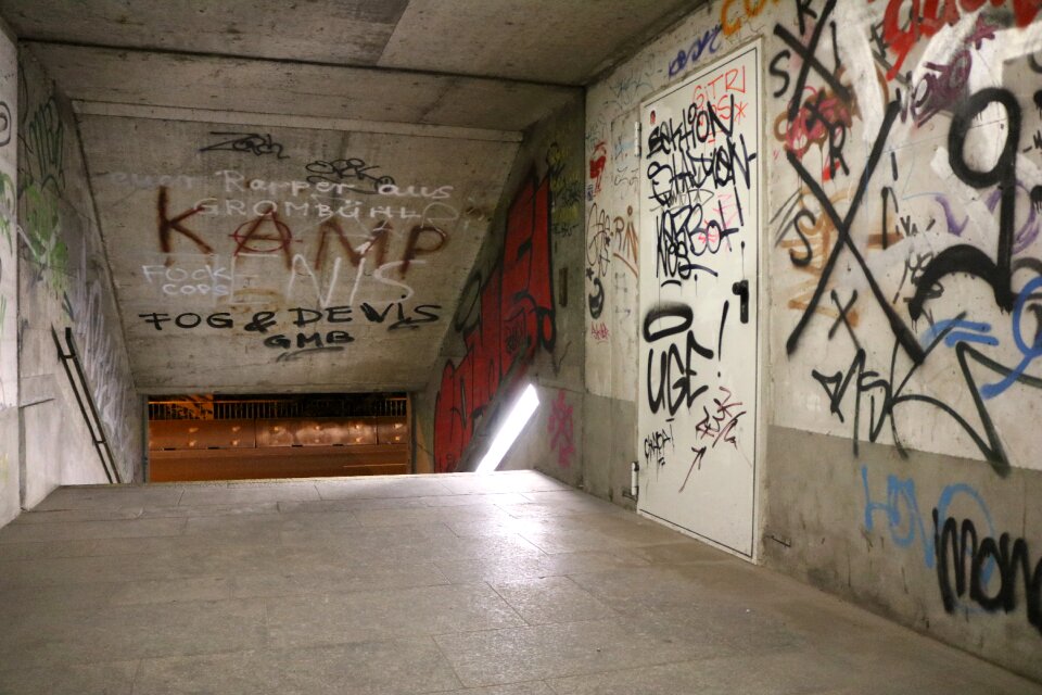 Tunnel weird underpass photo