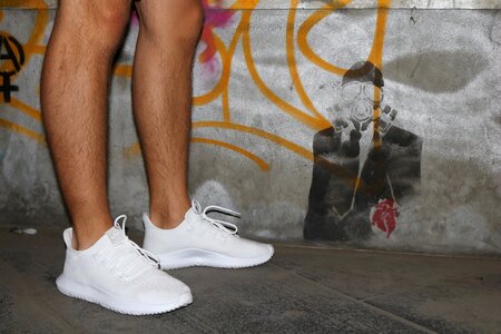 Elegant shoes white photo