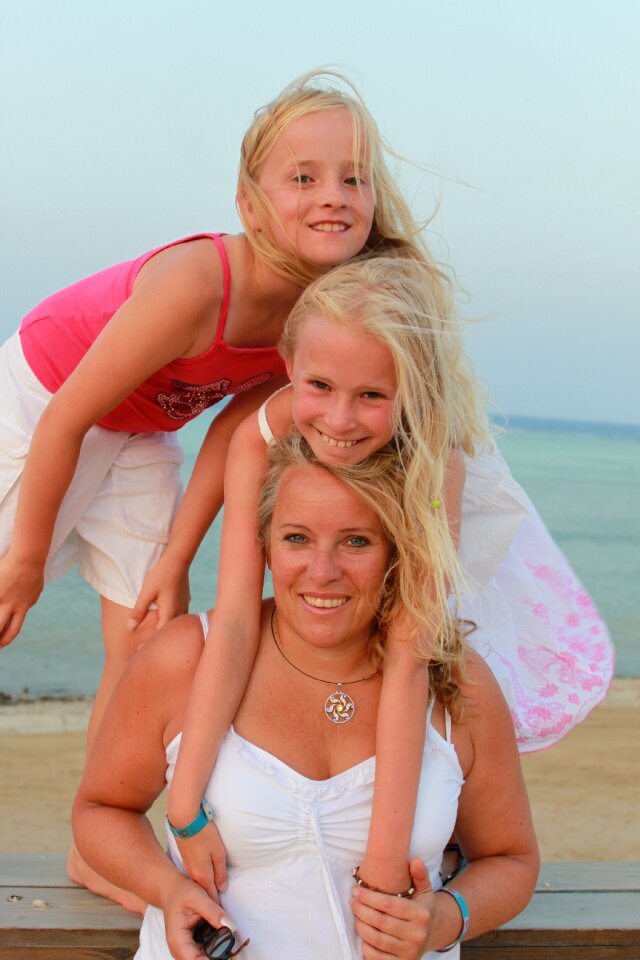 Family happy children