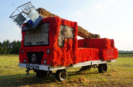 Agriculture artwork straw effigy