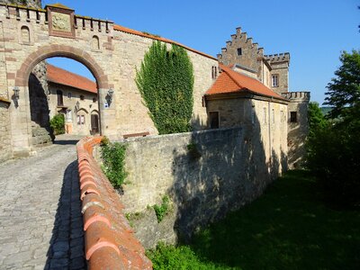 Middle ages fortress masonry photo