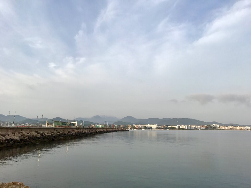 Mediterranean sea sky photo