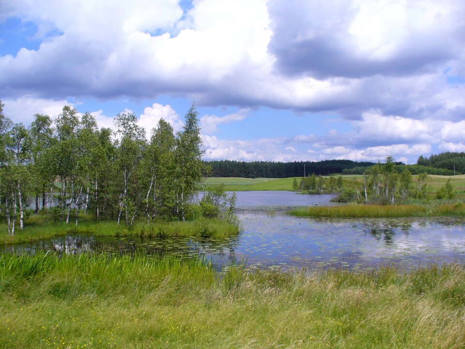 Spring water pond