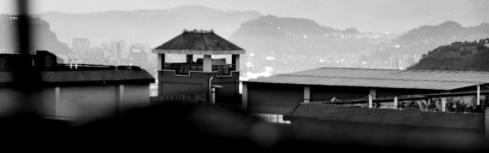 Black and white classical perspective