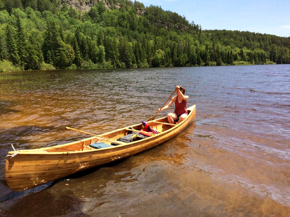 Peaceful canada shoreline