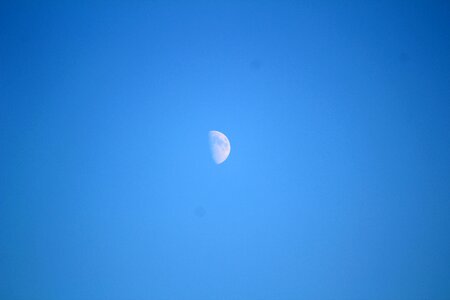 Moon sky day