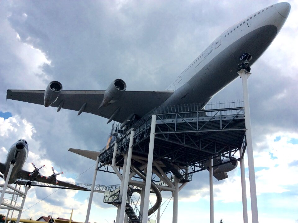 Aircraft flying airport