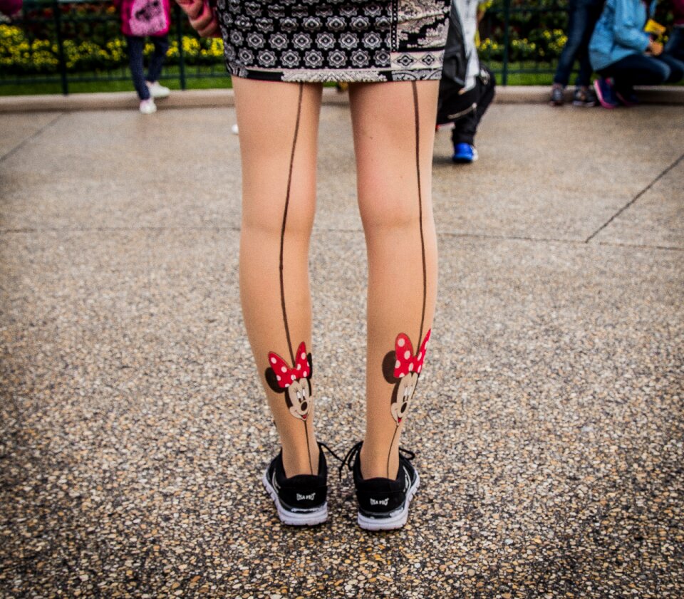 Tights skirts shoes