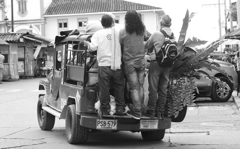 Means of transport in filandia jeep willys