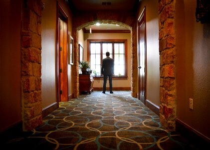 Hall thoughtful
