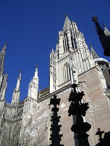 Gothic architecture steeple photo